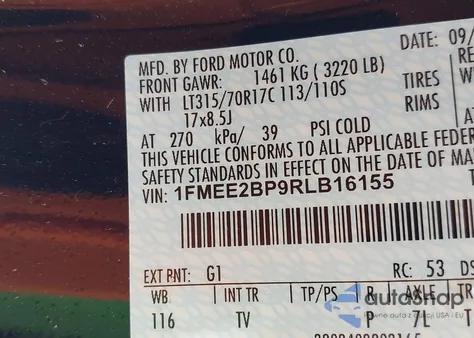 2024 Ford Bronco Wildtrak z USA, uszkodzony, nr VIN 1FMEE2BP9RLB16155